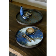 ORGANIC round glass tray Ethnicraft