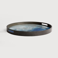 ORGANIC round glass tray Ethnicraft