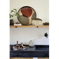 Plateau en verre OVERLAPPING DOTS rond Ethnicraft