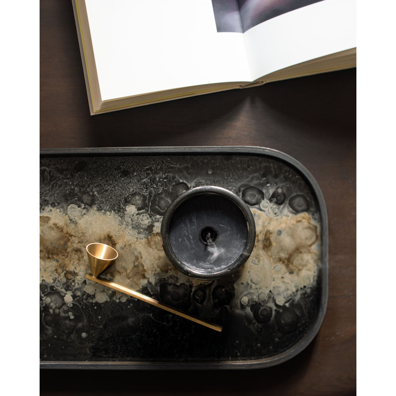Plateau en verre ORGANIC rectangle Ethnicraft