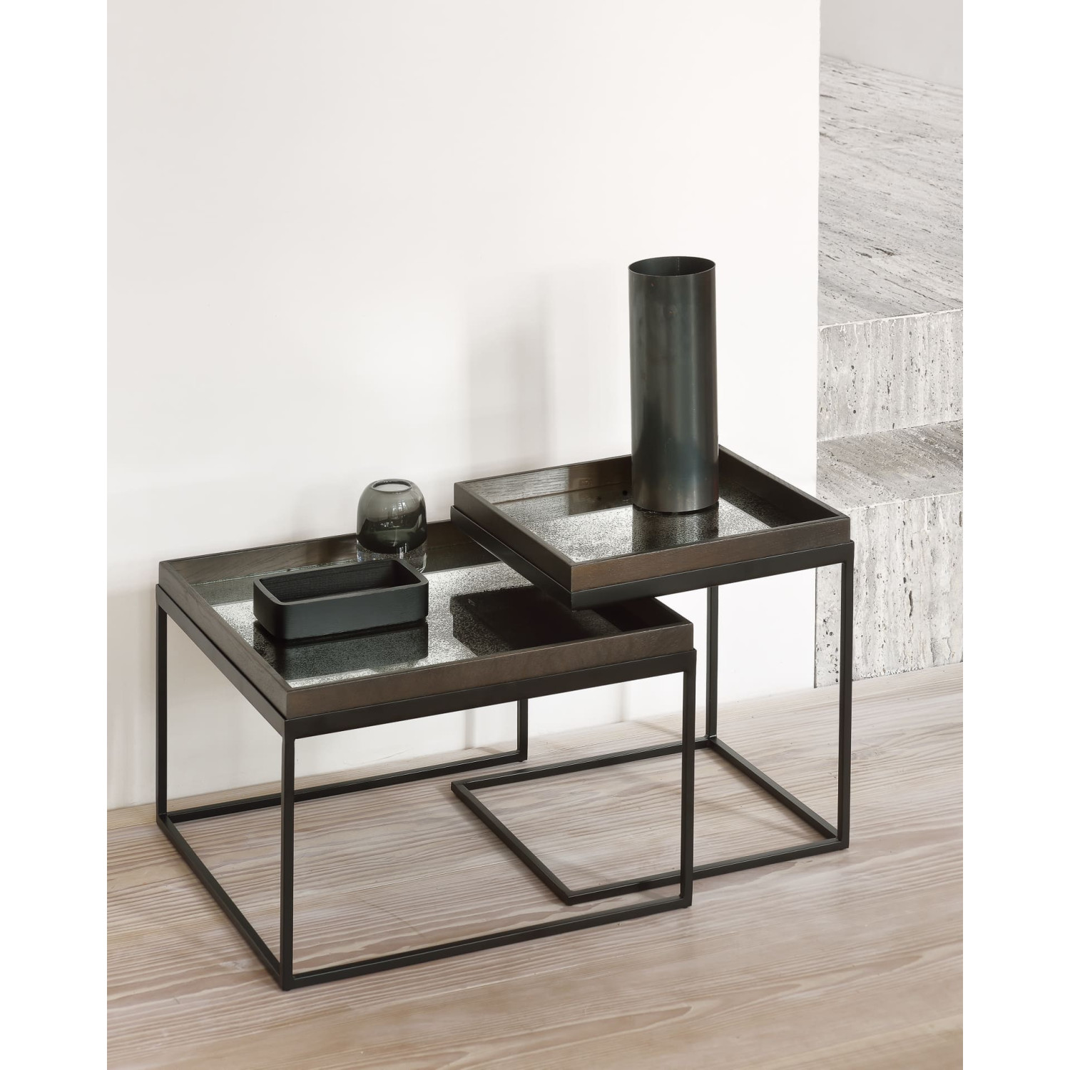 Plateau en miroir AGED clear carré Ethnicraft