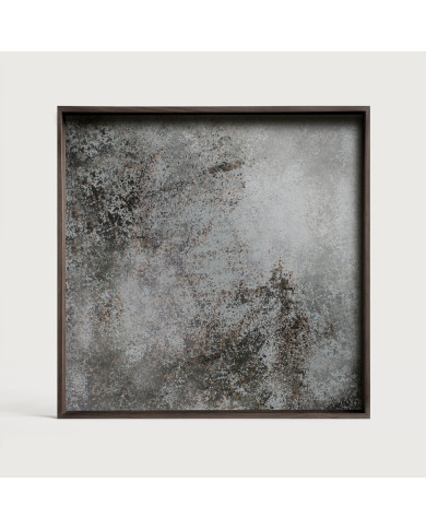 AGED clear square mirror tray Ethnicraft