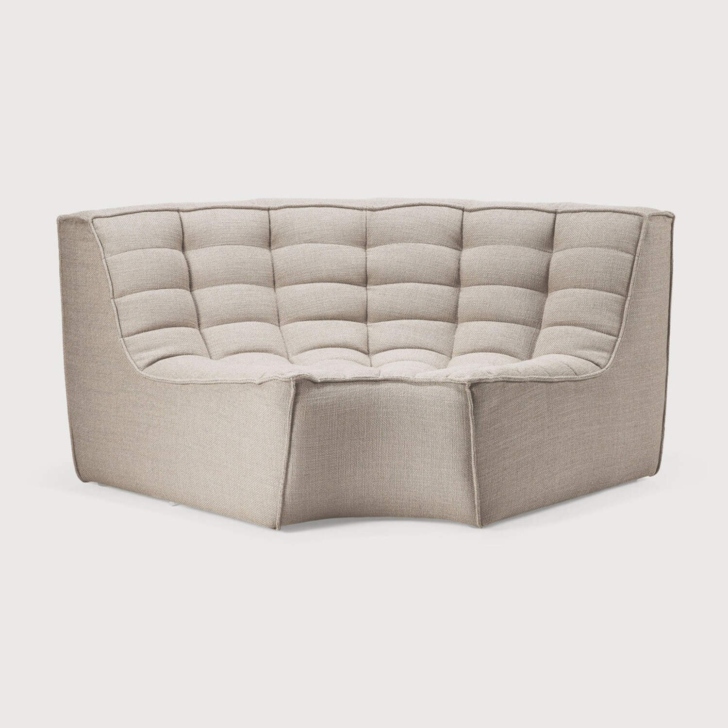 Module d'angle arrondi N701 Ethnicraft 120x120x76