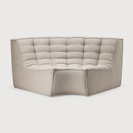 Module d'angle arrondi N701 Ethnicraft 120x120x76