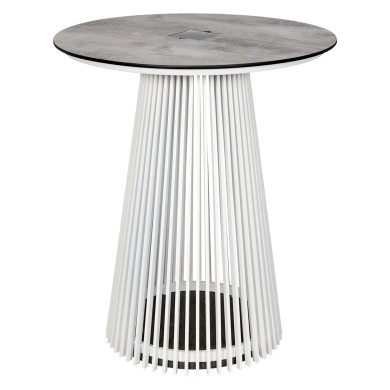 Mange-debout lumineux solaire Ø90cm HALO Les Jardins