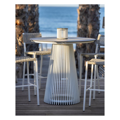 Mange-debout lumineux solaire Ø90cm HALO Les Jardins