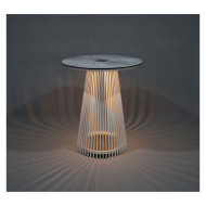 Mange-debout lumineux solaire Ø90cm HALO Les Jardins
