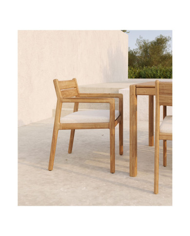JACK garden dining armchair with cushion Ethnicraft