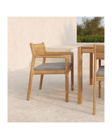 JACK garden dining armchair with cushion Ethnicraft