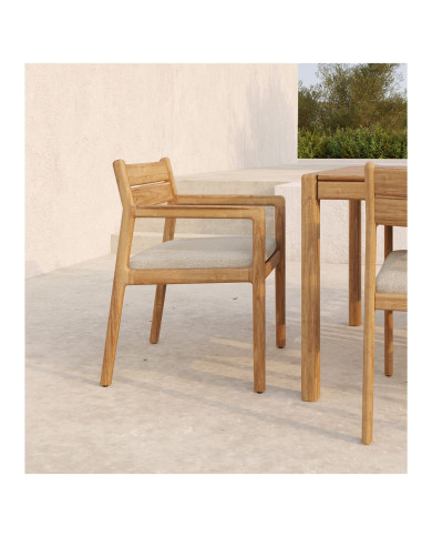 JACK garden dining armchair with cushion Ethnicraft