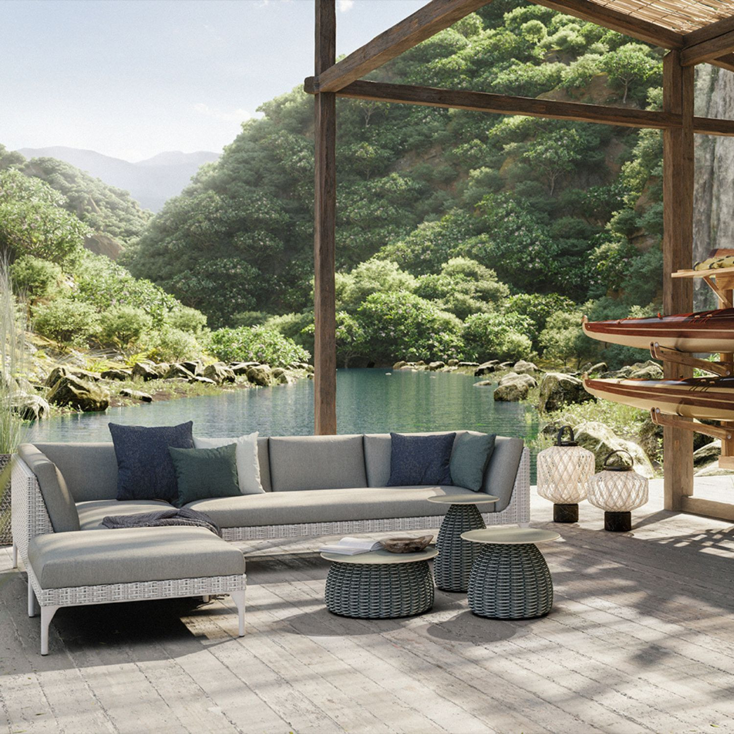 Module gauche pour salon MU Dedon