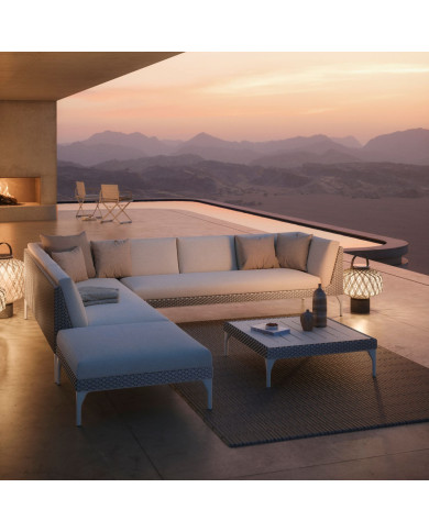 Module droit XXL pour salon MU Dedon