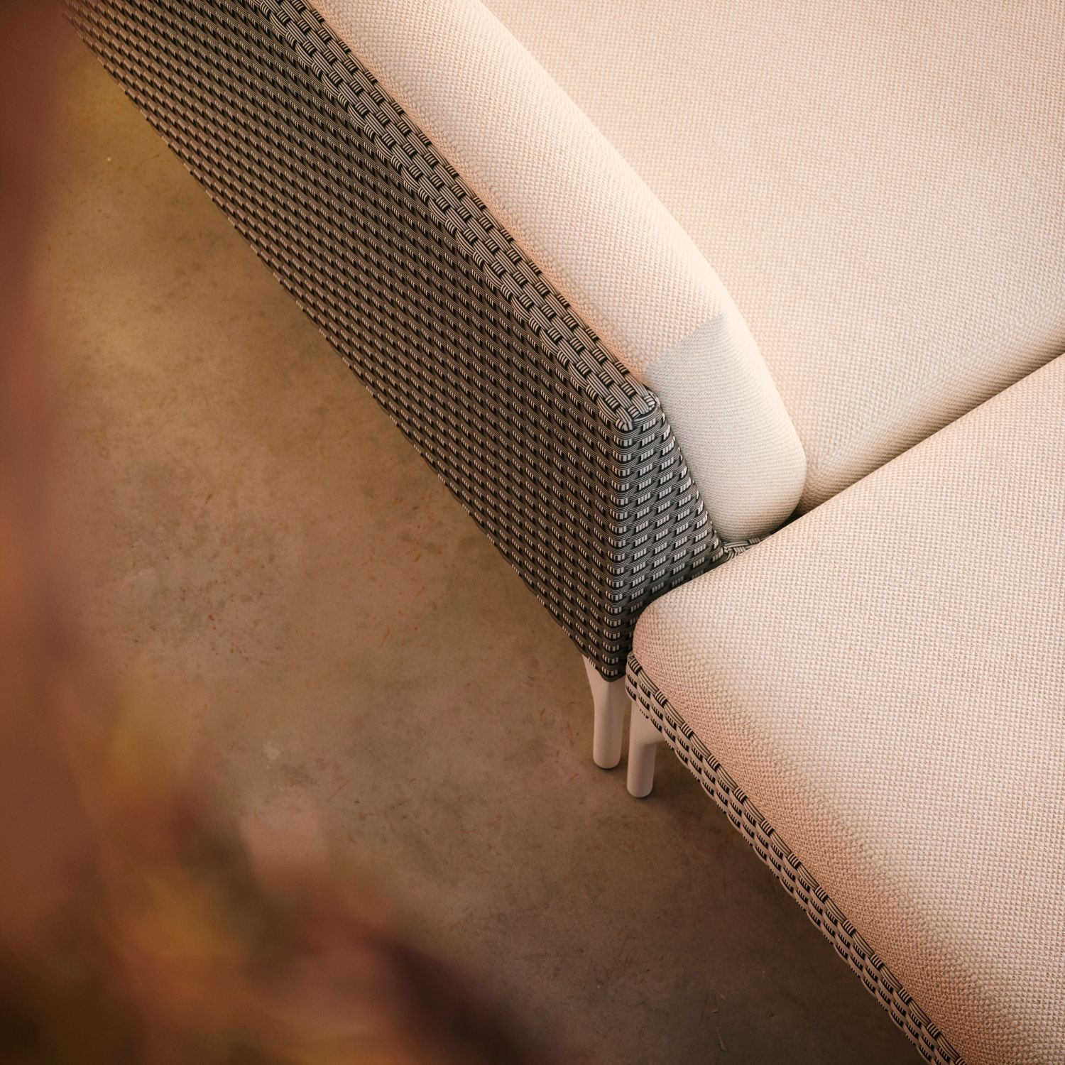 Repose-pied / pouf pour salon MU Dedon