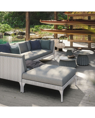 Repose-pied / pouf pour salon MU Dedon