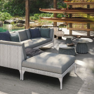 Repose-pied / pouf pour salon MU Dedon