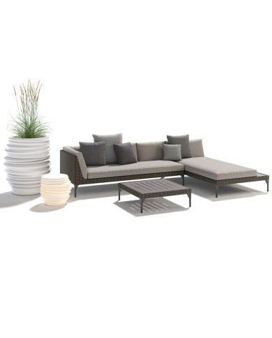 Module droit XXL pour salon MU - Dedon