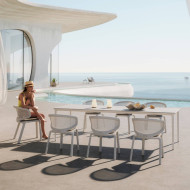 Table de jardin 220 cm BELLMONDE HPL Dedon