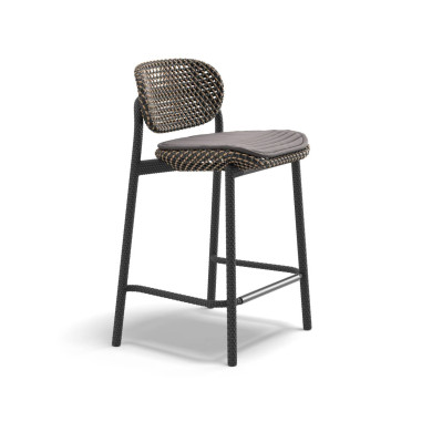 ROII Tobacco bar stool h68 cm Dedon