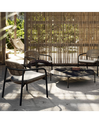 ROII Tobacco Lounge chair Dedon