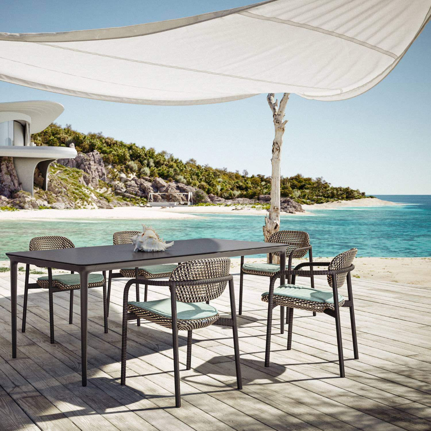 ROII Tobacco Dedon armchair