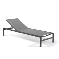 ROME anthracite sun lounger Les Jardins du Sud