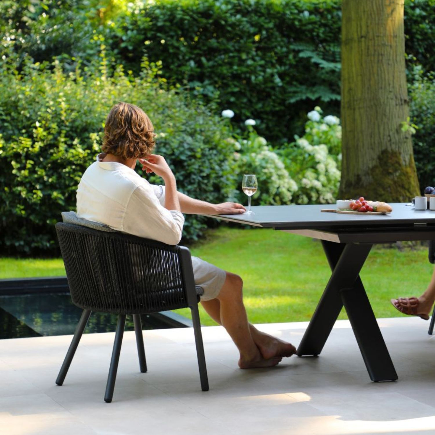Table céramique extensible CANNES 240/300 cm Les Jardins du Sud