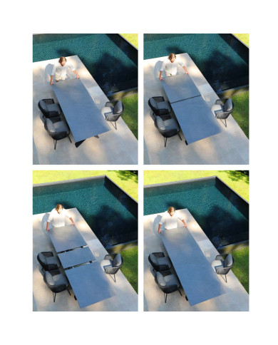 Table céramique extensible CANNES 240/300 cm Les Jardins du Sud