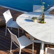 Les Jardins HEGOA 146/206 cm extensible round table
