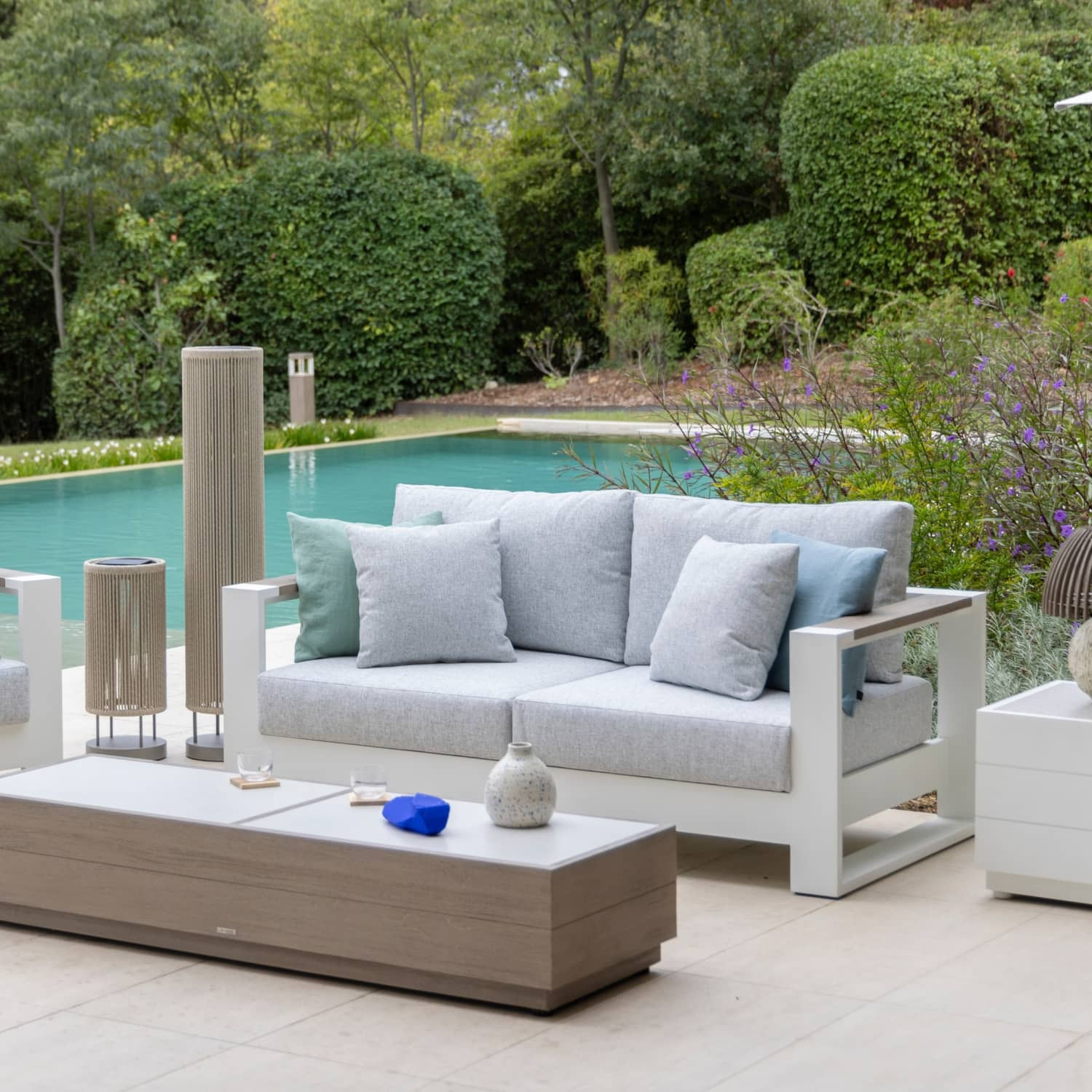 Les Jardins RANCHO 2-seater garden sofa