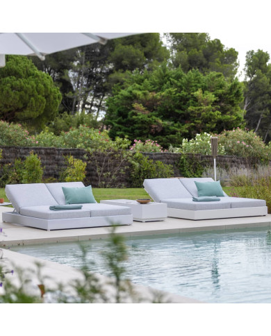 Les Jardins RANCHO double sunlounger