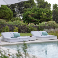 Les Jardins RANCHO double sunlounger