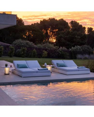 Les Jardins RANCHO double sunlounger