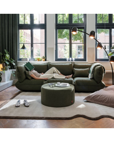 Salon d'angle SUMO BOUCLE RECYCLED Leaf Green Fatboy