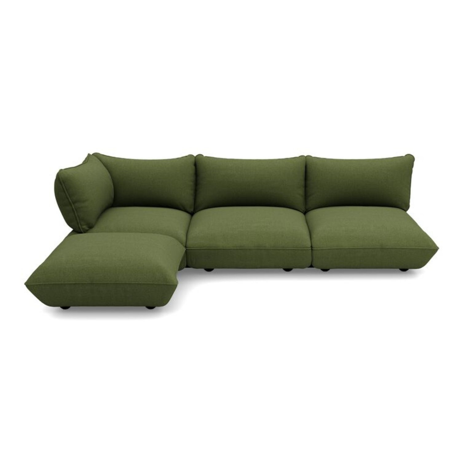 SUMO BOUCLE RECYCLED Leaf Green Corner Sofa Fatboy