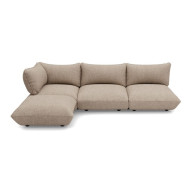 SUMO BOUCLE RECYCLED Light Brown Corner Sofa Fatboy