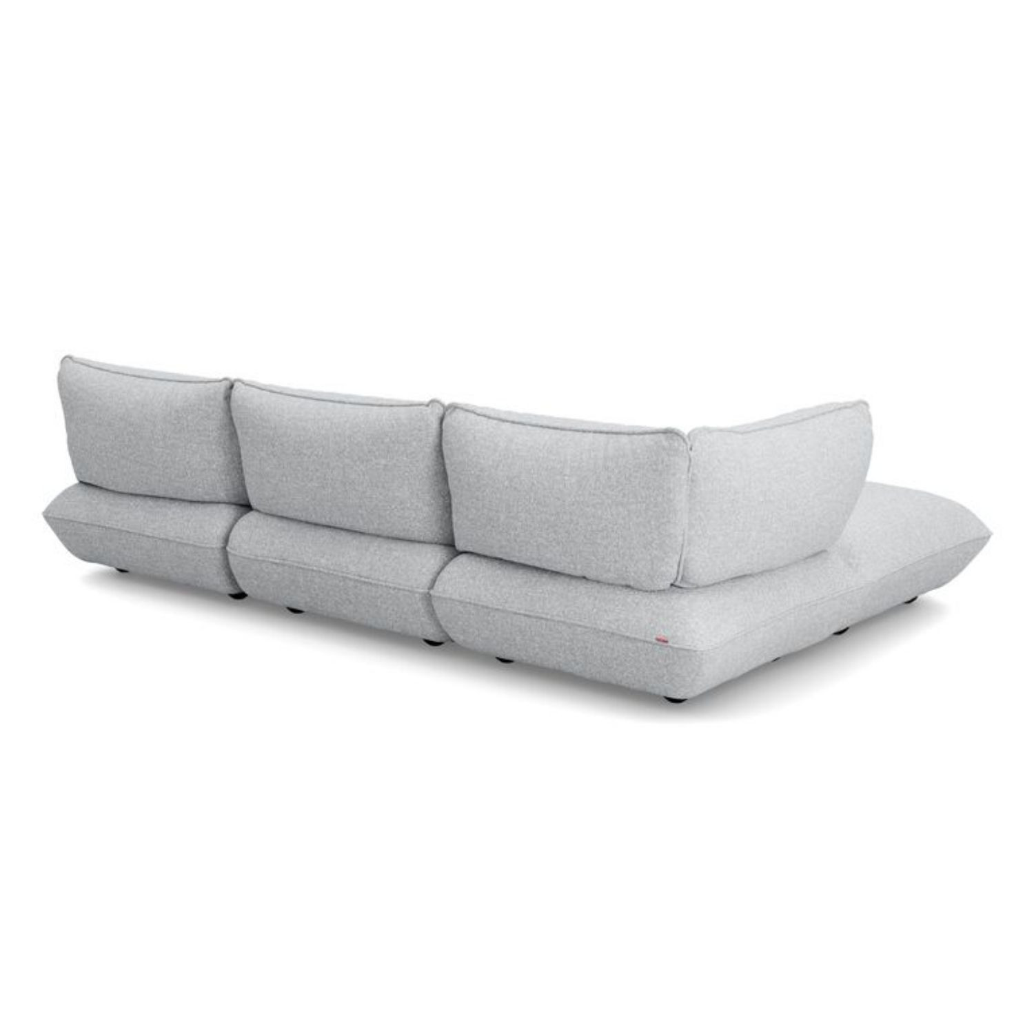 SUMO CORD RECYCLED Light Grey Melange Corner Sofa Fatboy