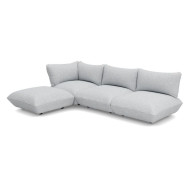 SUMO CORD RECYCLED Light Grey Melange Corner Sofa Fatboy