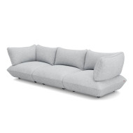Large SUMO BOUCLE RECYCLED sofa Light Grey Melange Fatboy