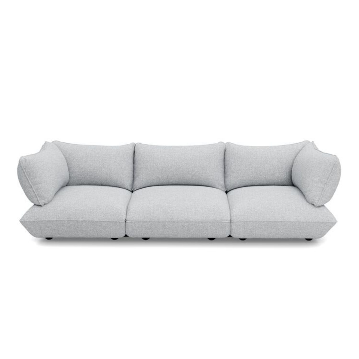Large SUMO BOUCLE RECYCLED sofa Light Grey Melange Fatboy