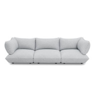 Large SUMO BOUCLE RECYCLED sofa Light Grey Melange Fatboy
