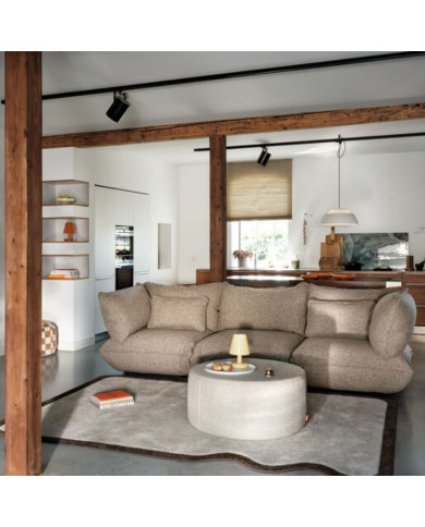 Large SUMO BOUCLE RECYCLED sofa Light Brown Fatboy