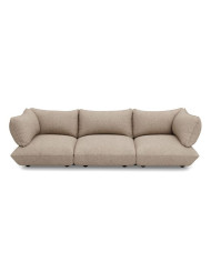 Large SUMO BOUCLE RECYCLED sofa Light Grey Melange Fatboy