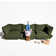 Large SUMO BOUCLE RECYCLED sofa Leaf Green Fatboy
