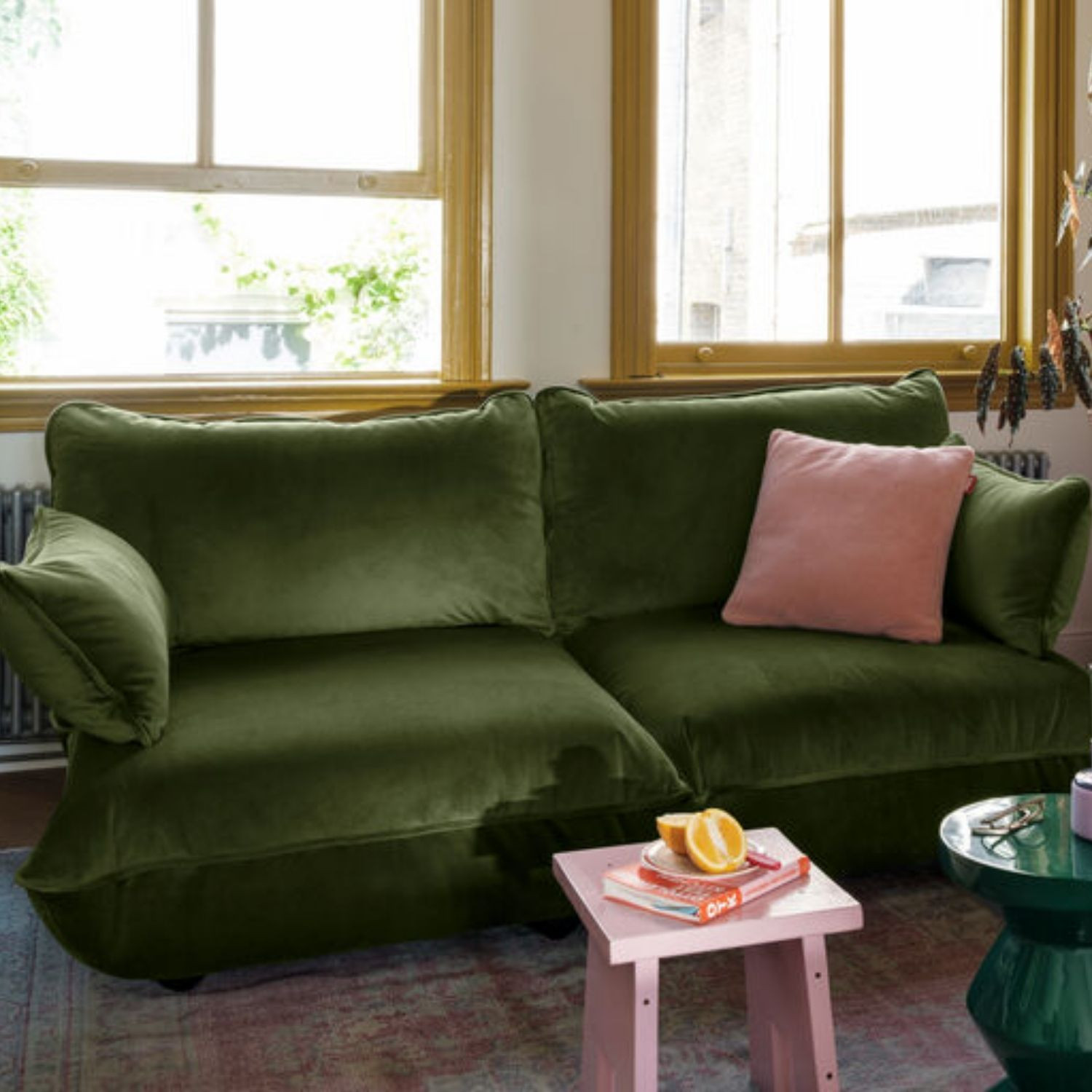 SUMO VELVET sofa Deep Green Fatboy