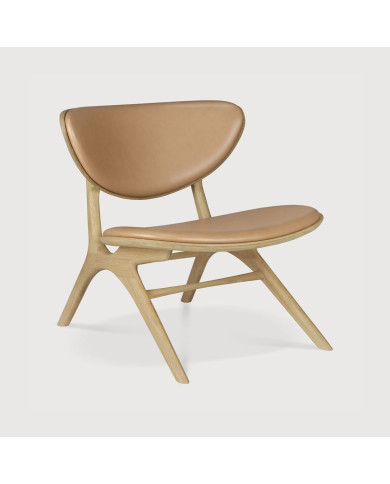 Fauteuil EYE chêne et cuir Sienna Ethnicraft