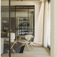 Fauteuil EYE chêne et laine Off White Ethnicraft