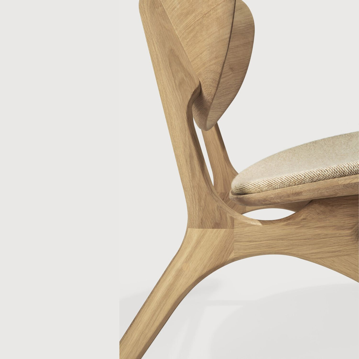Fauteuil EYE chêne et laine Off White Ethnicraft