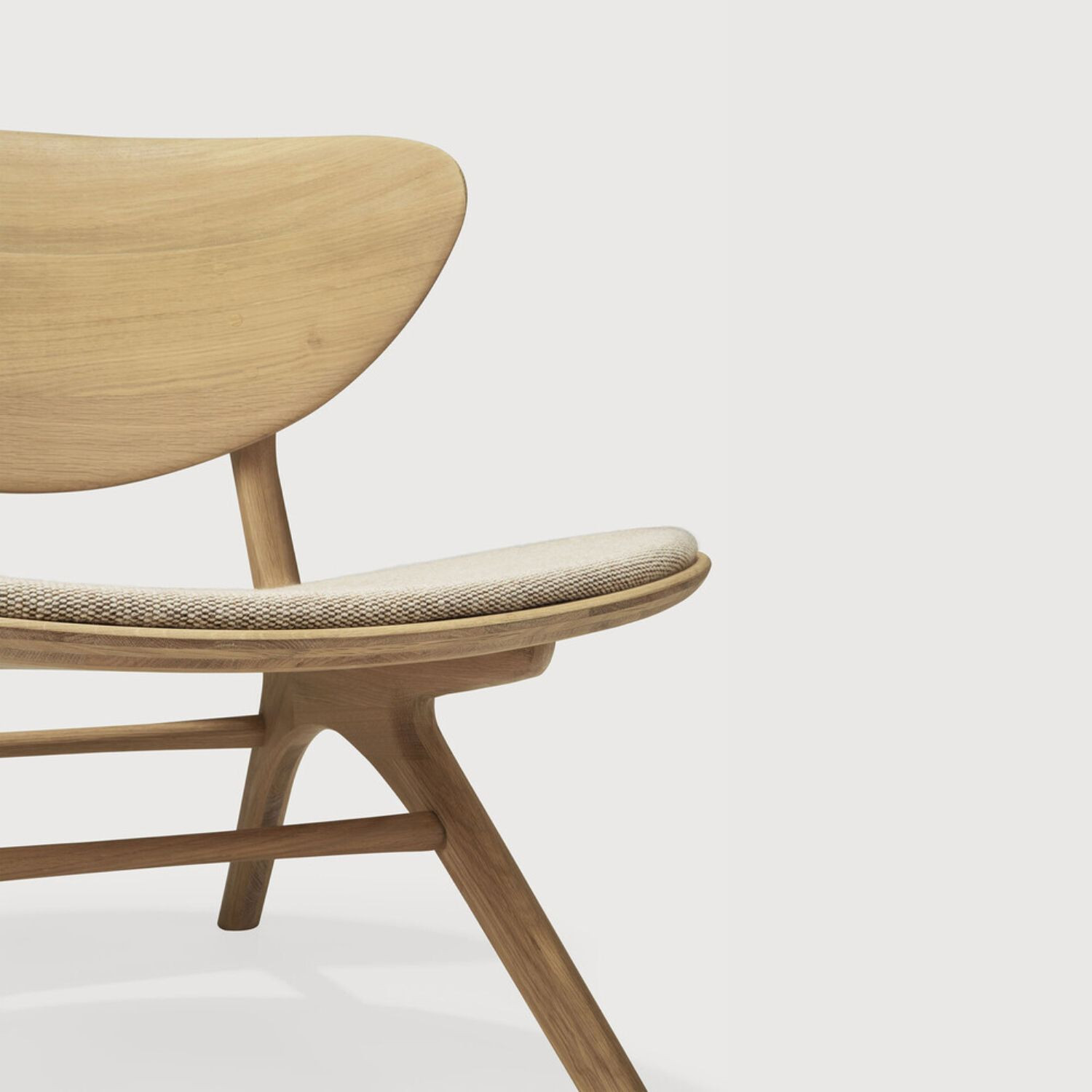 Fauteuil EYE chêne et laine Off White Ethnicraft