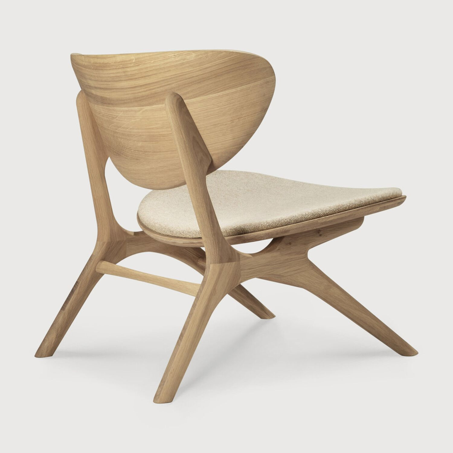 Fauteuil EYE chêne et laine Off White Ethnicraft