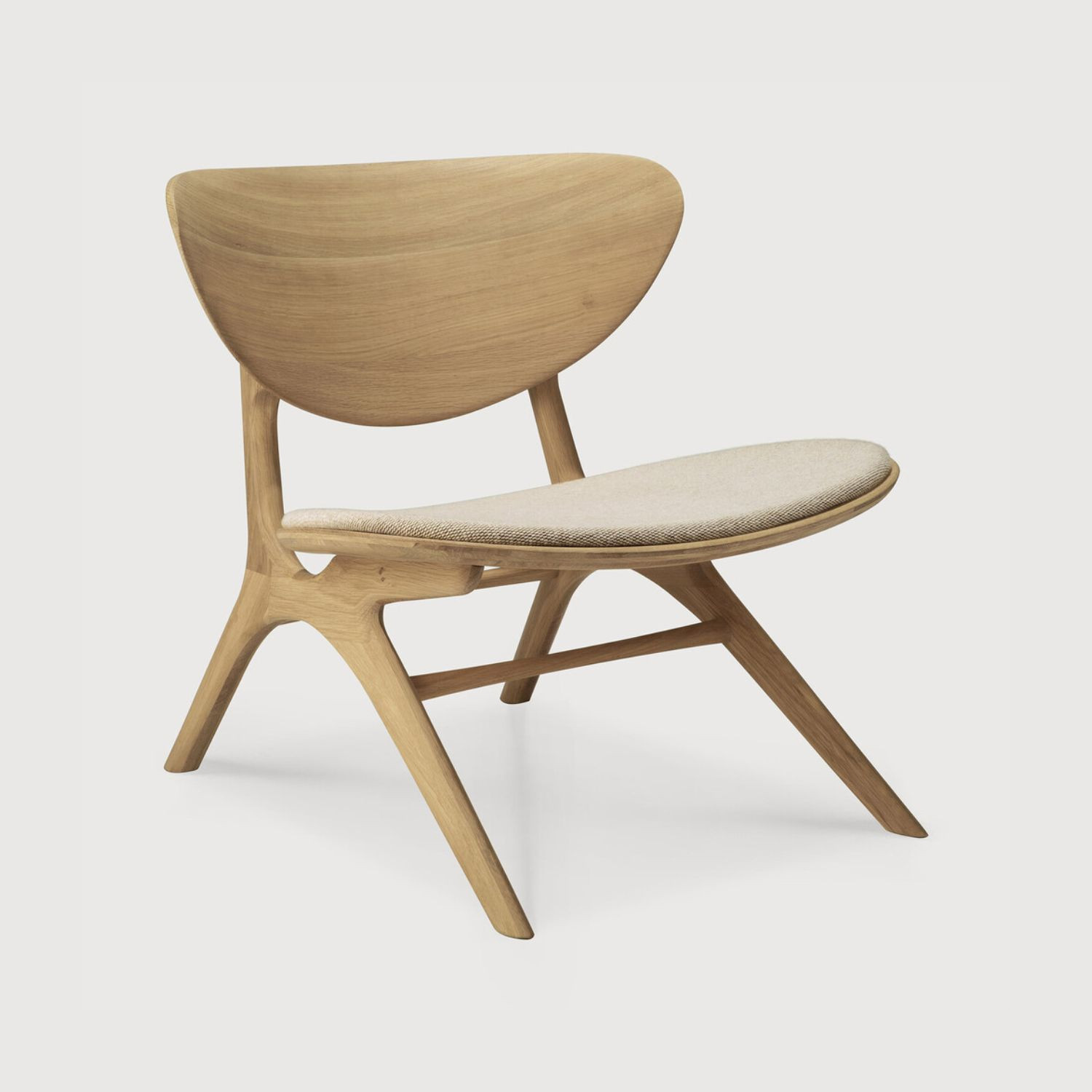 Fauteuil EYE chêne et laine Off White Ethnicraft